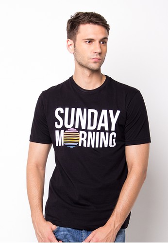Endorse Tshirt E Sunday Morning Black END-PF031