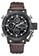 Oulm black and brown OULM Large Men's Quartz Watch - 47x47mm - IP Black Steel case, Black Dial, Brown Strap 4AD8AAC08519D8GS_1