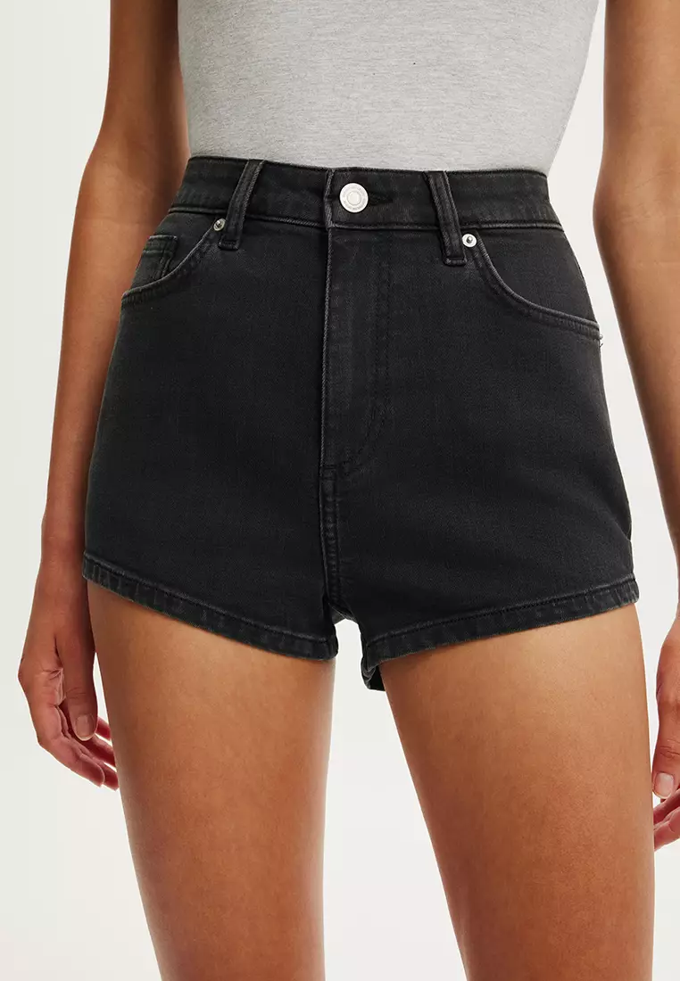 High Micro Denim Shorts