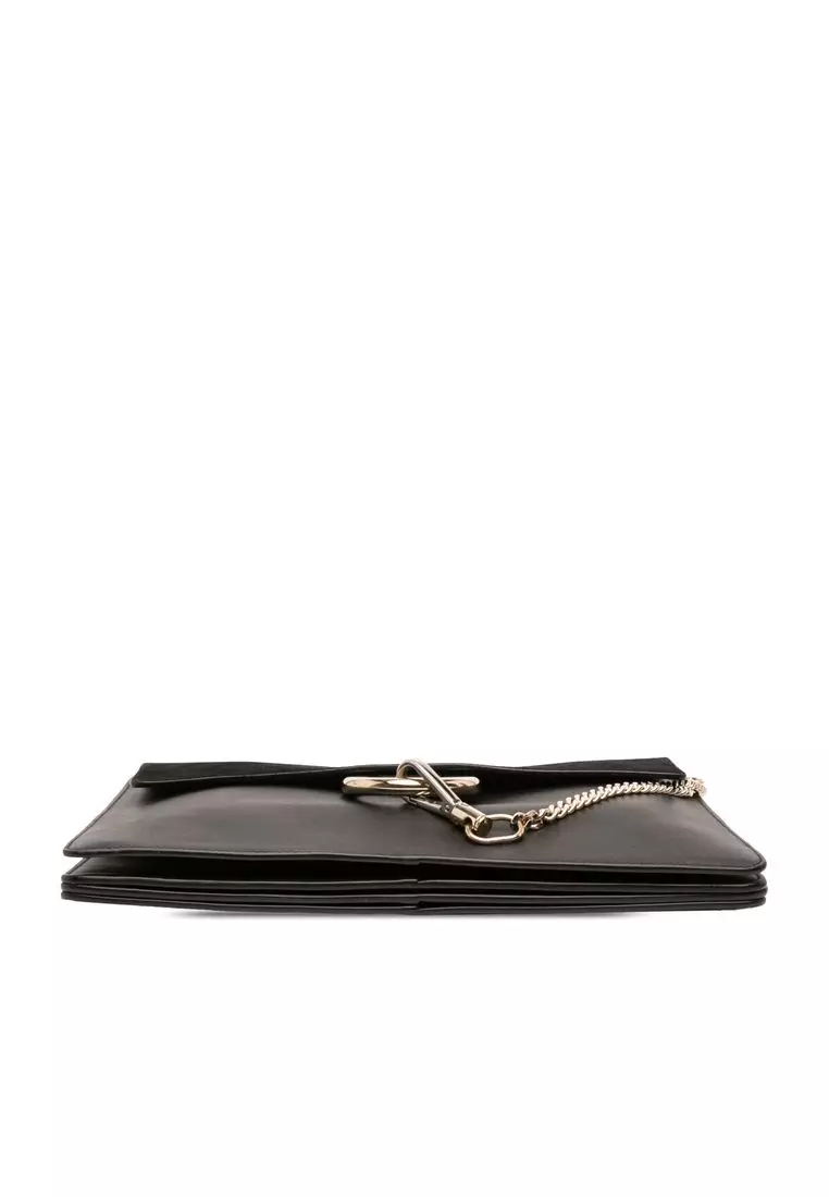 Pre-Loved Chloé Medium Calfskin And Suede Faye Crossbody
