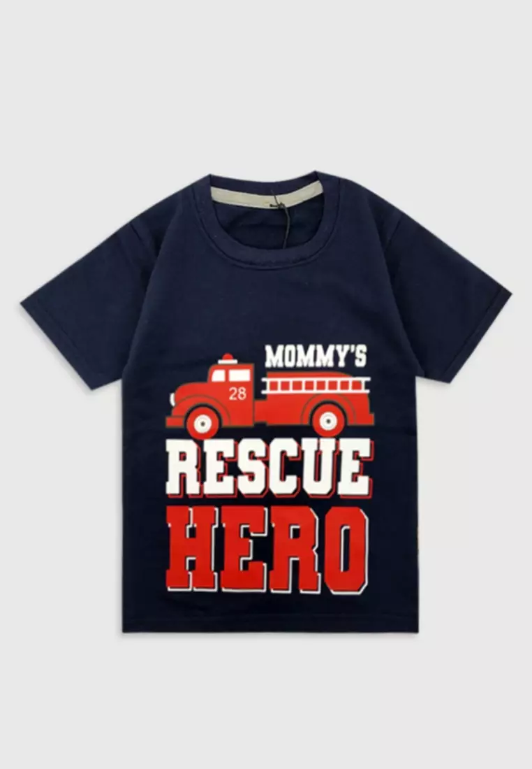 Wakakids Setelan Anak Laki Laki Mommy Rescue Hero 3415 Navy