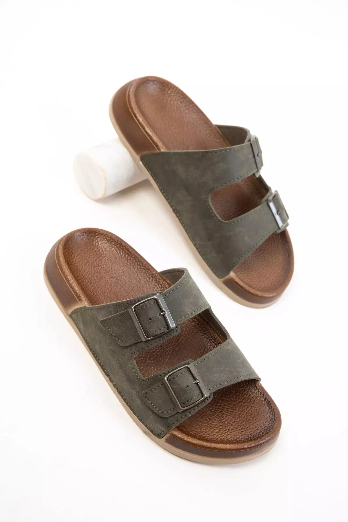 Khaki Unisex Slippers 20723