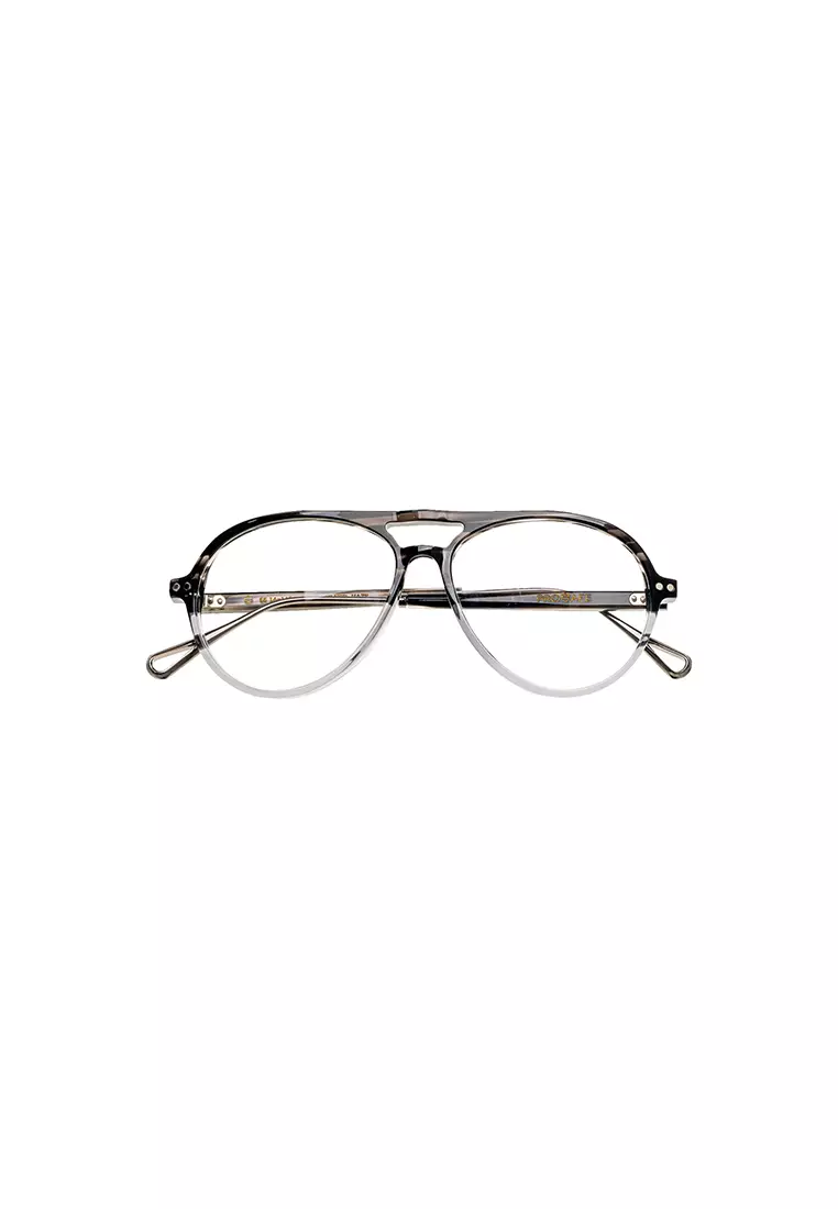 Hiro (Acetate Eyeglasses) Anti-Radiation Computer Eyeglasses for Women/Men - Silver Haze