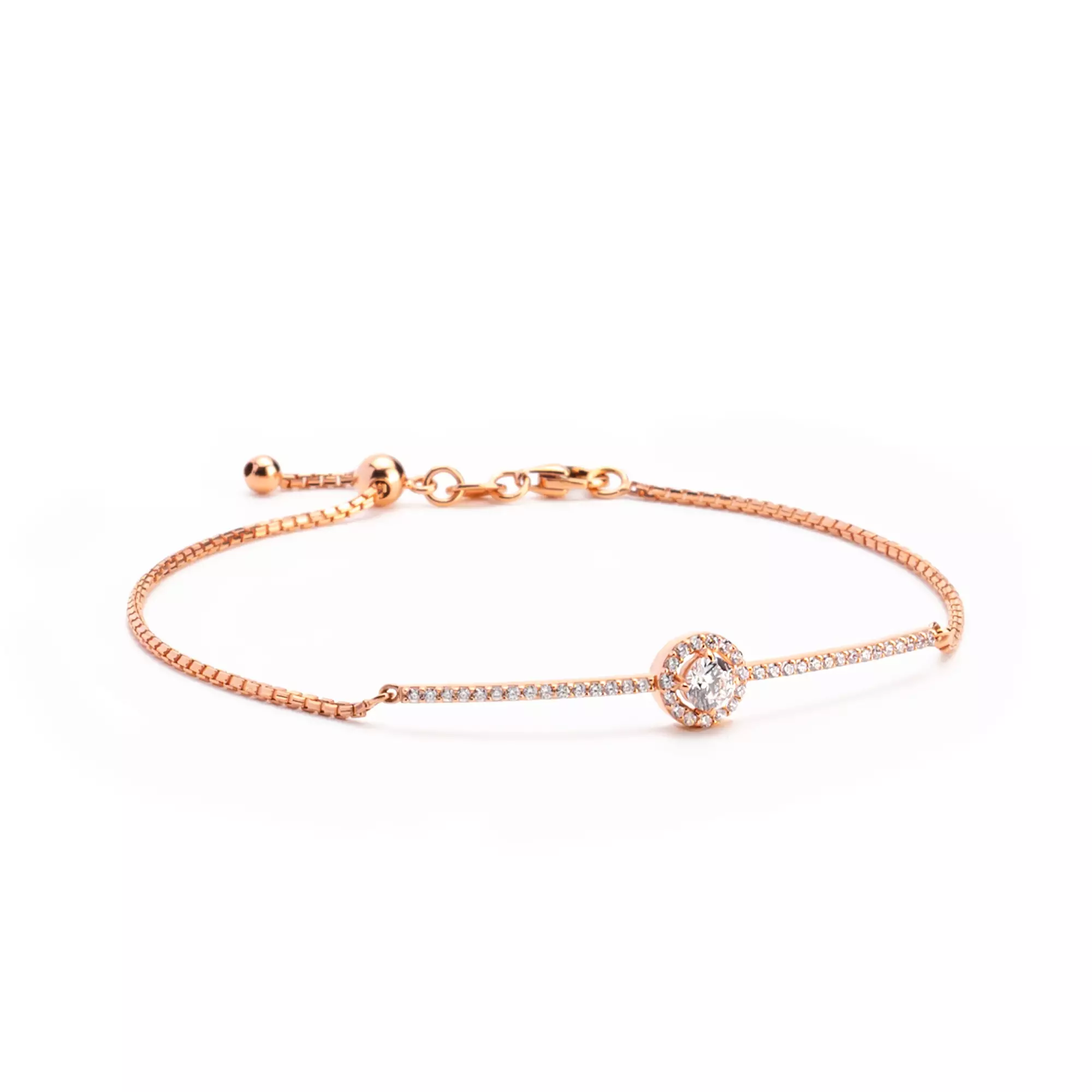 Gelang Serut Emas 7k - Vivian Gold Bracelet - Eternal Collection - Juene Jewelry