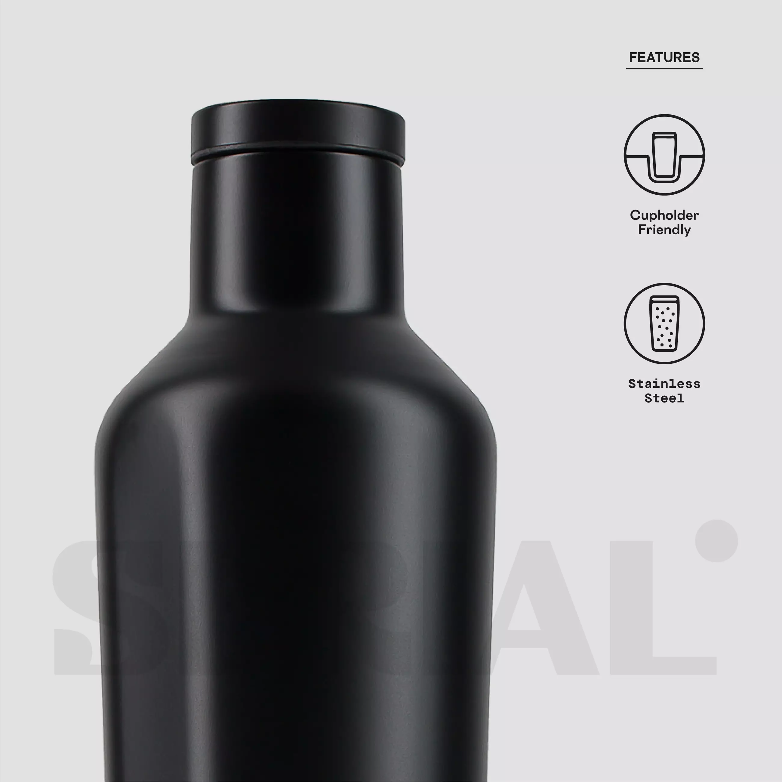 CORKCICLE® Canteen 16oz - Dipped Blackout