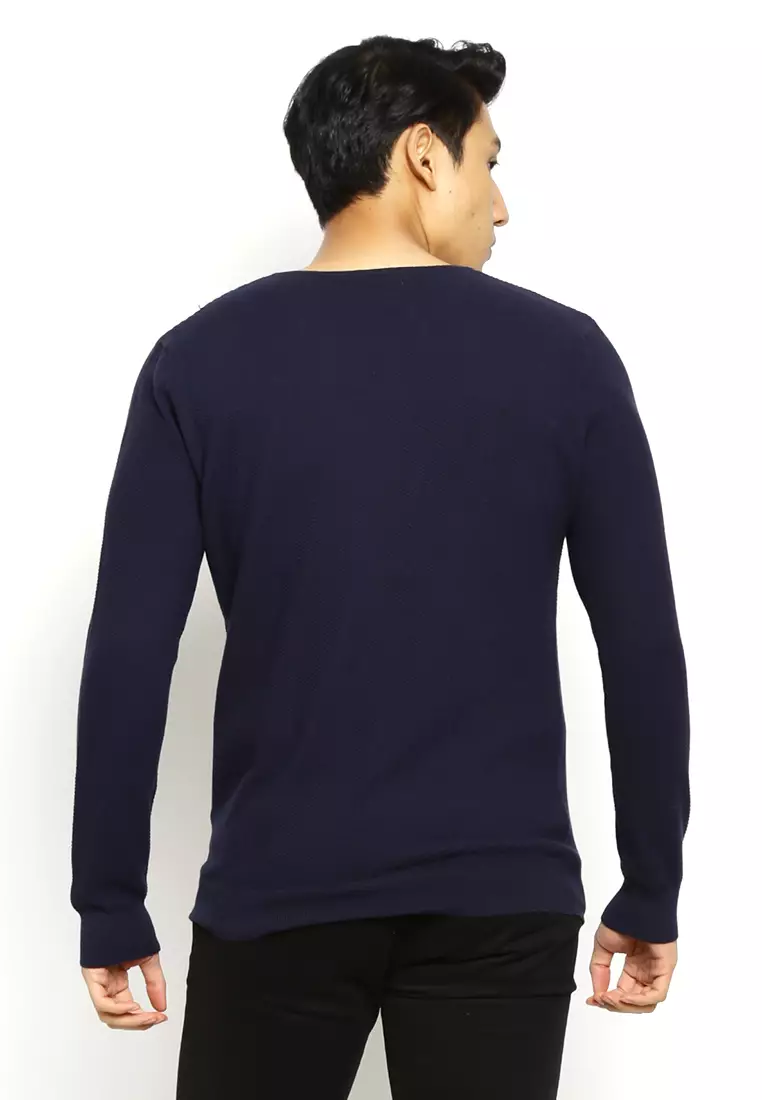 KNITTED COTTON SWEATER