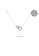 Millenne silver MILLENNE Made For The Night Forever Linked Hearts Cubic Zirconia Rhodium Necklace with 925 Sterling Silver 298A9AC2D0377DGS_5
