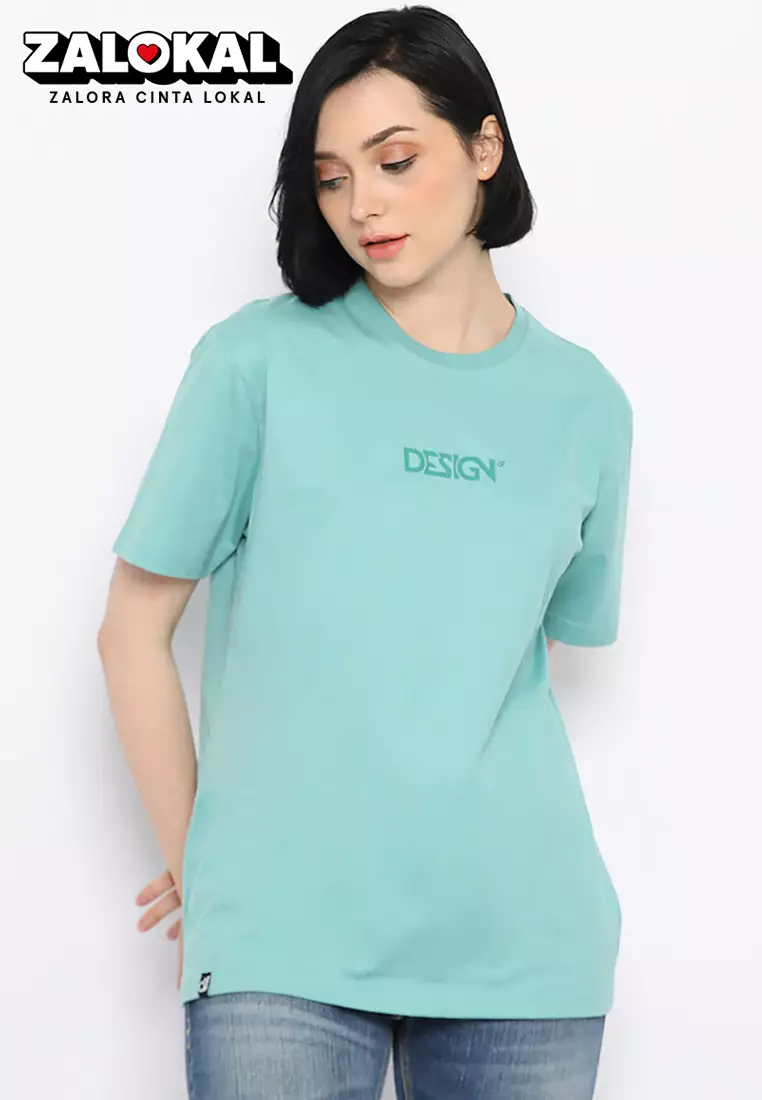 T-Shirt Single Jersey "Design" Flocking