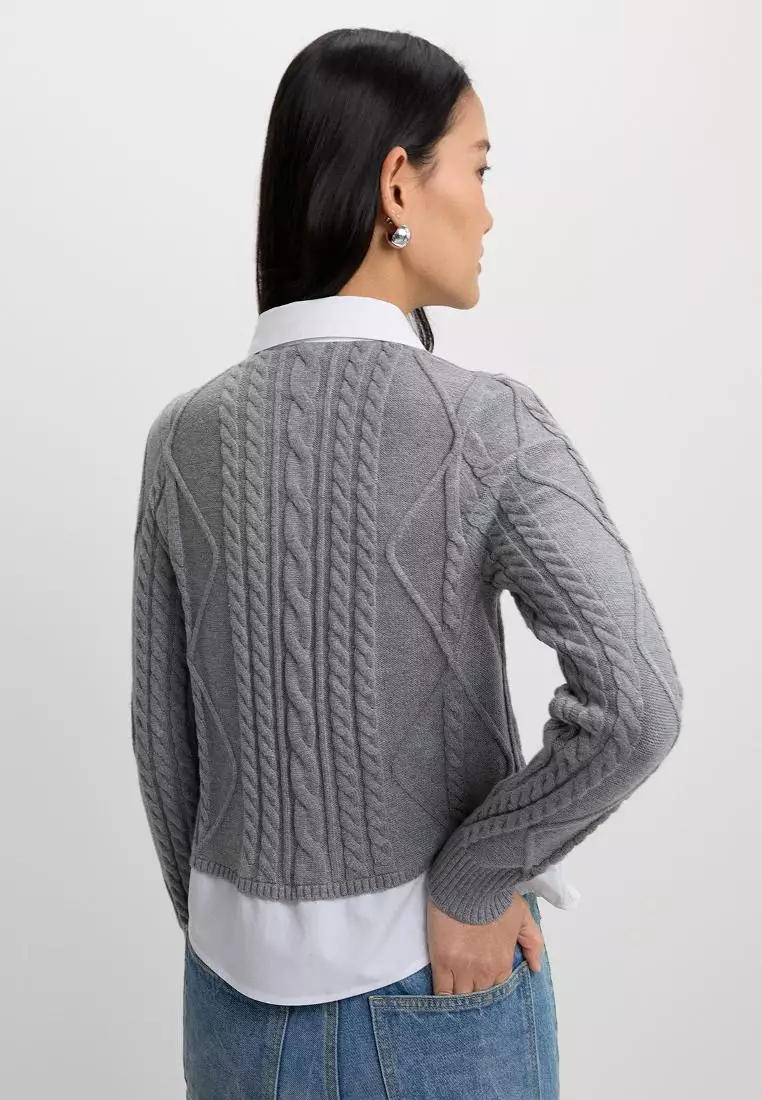Cable Knit Top
