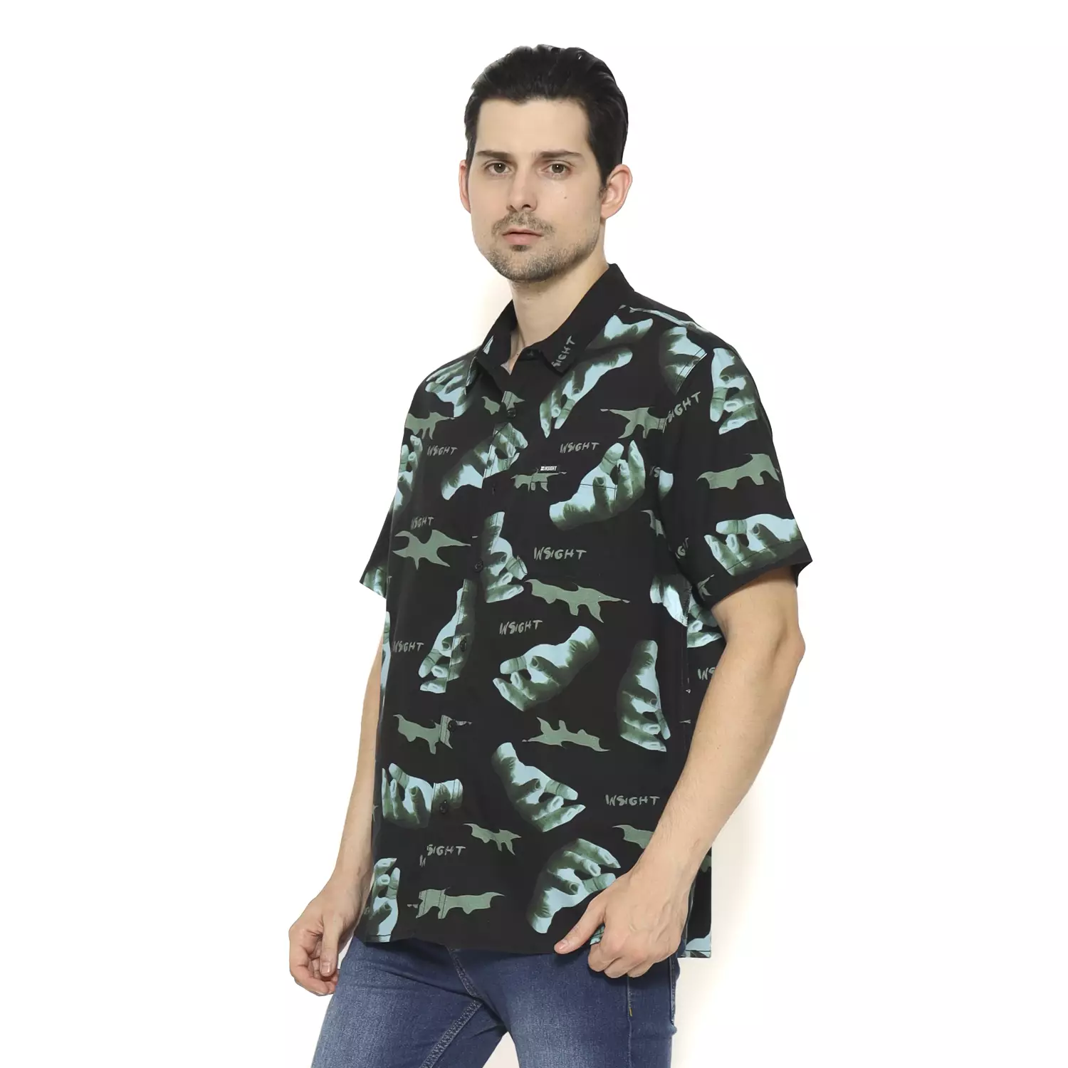 Insight Kemeja Lengan Pendek Pria Handoom Men Shirt Planet Surf