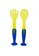 Lucky Baby Luckybaby - LB 0405 - Skoop suction Spoon and Fork-biru AD257ES22D9472GS_1