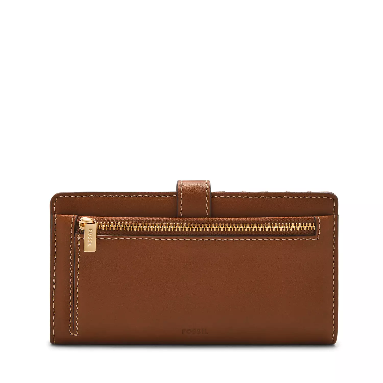 Fossil Lennox Tab Bifold Leather Medium Brown Dompet Wanita -  SL10036-200