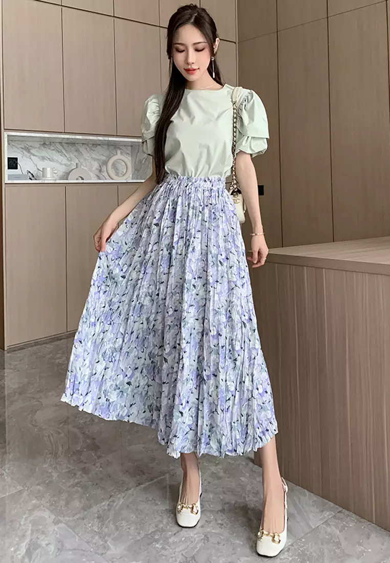 Printed Chiffon Skirt Buy Halo Floral Printed Chiffon Skirt 2025