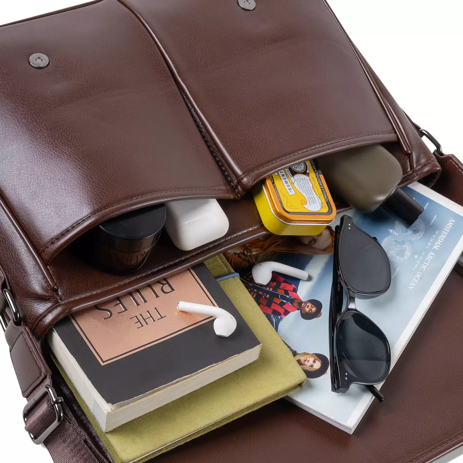 Therion Messenger Bag - Tas Selempang Kulit EcoLeather Pria