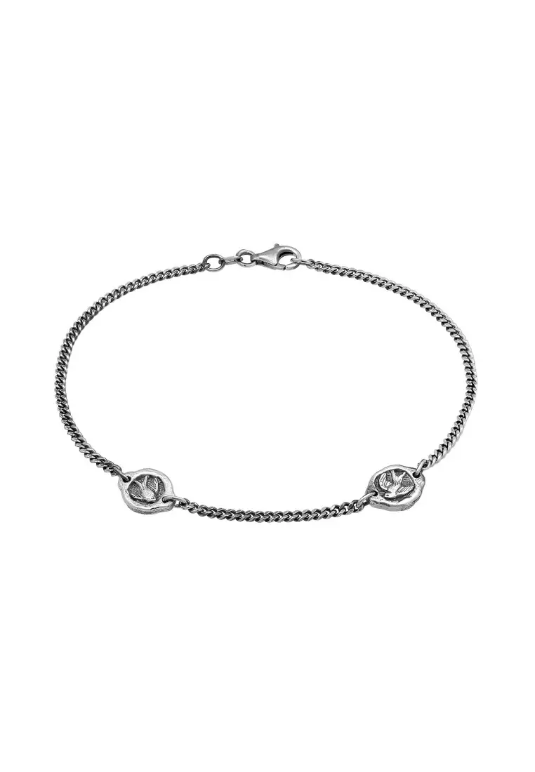 EXCLUSIVE Gelang Perhiasan Perak 925 Pria Swallow Pendants