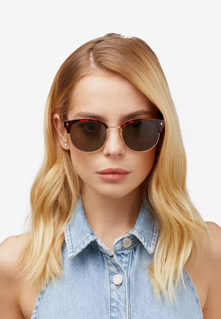 HAWKERS POLARIZED Carey NEW CLASSIC ROUNDED Sunglasses for Men and Women, Unisex. UV400 Protection. Official Product designed in Spain