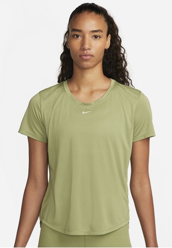 Nike green Dri-FIT One Standard Fit Short-Sleeve Top 49627AA23919A9GS_1
