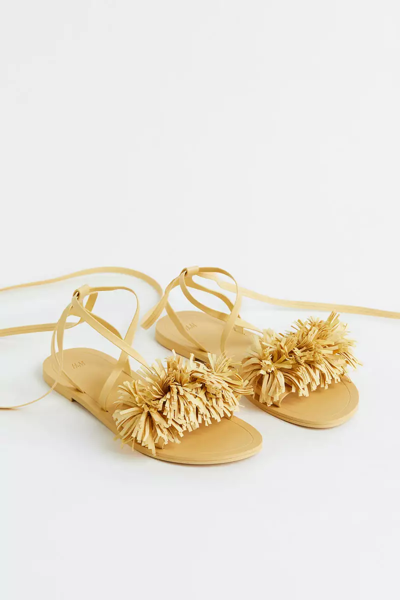 H&m gold online sandals