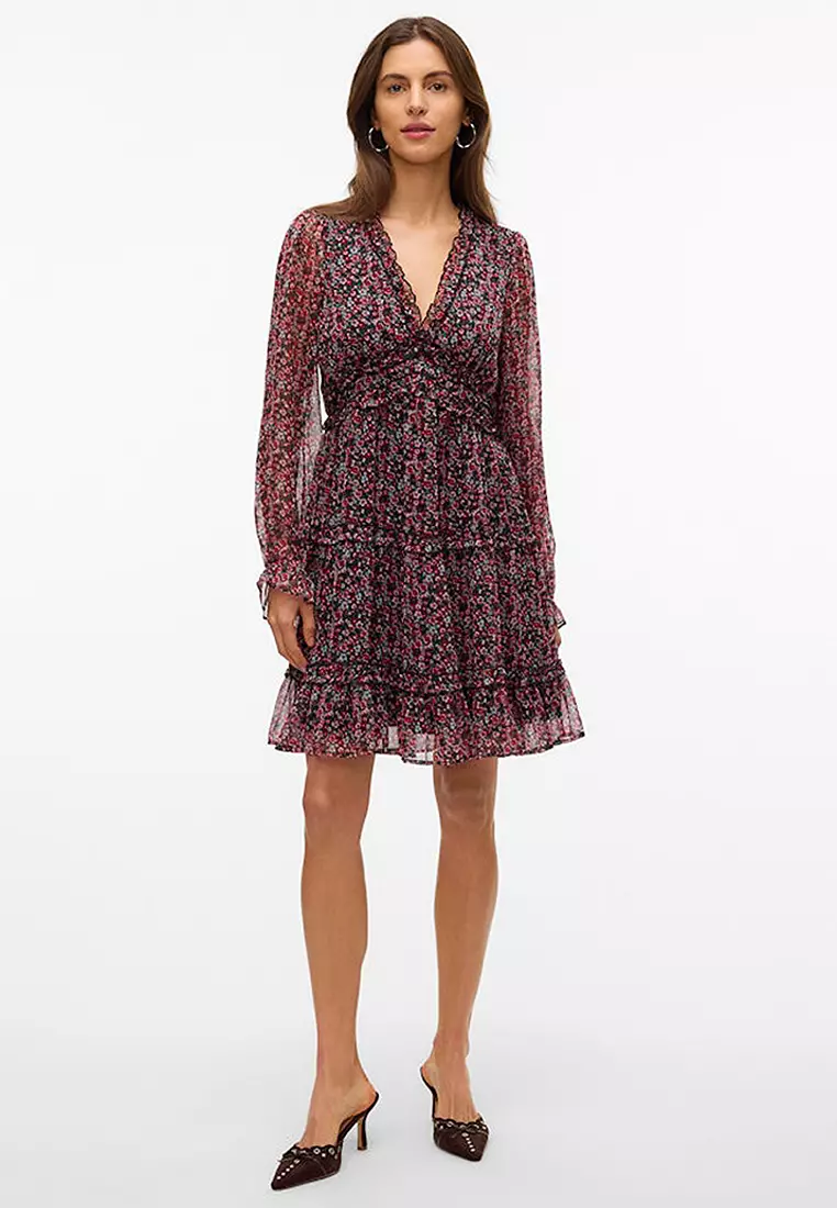 Milla Long Sleeves Frill Dress