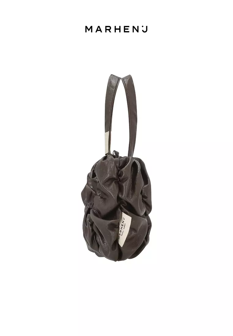 POPCORN JAZZ Nylon Crossbody Bag Brown