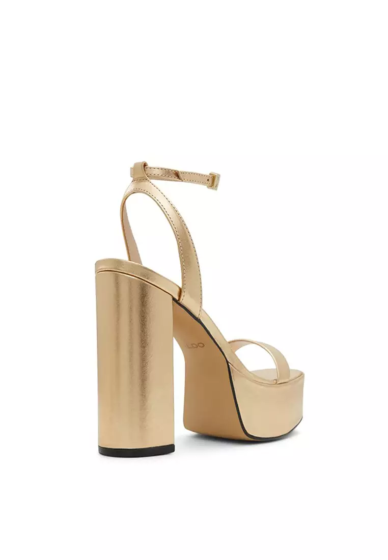 aldo gold platform shoes