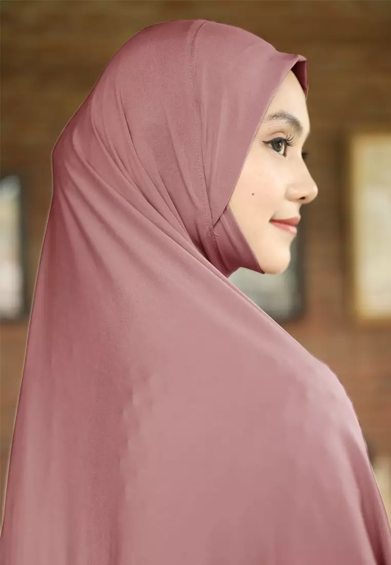 Cotton Bee - Lanna Bergo Malay | Hijab Instan Syari | Kerudung - Roses