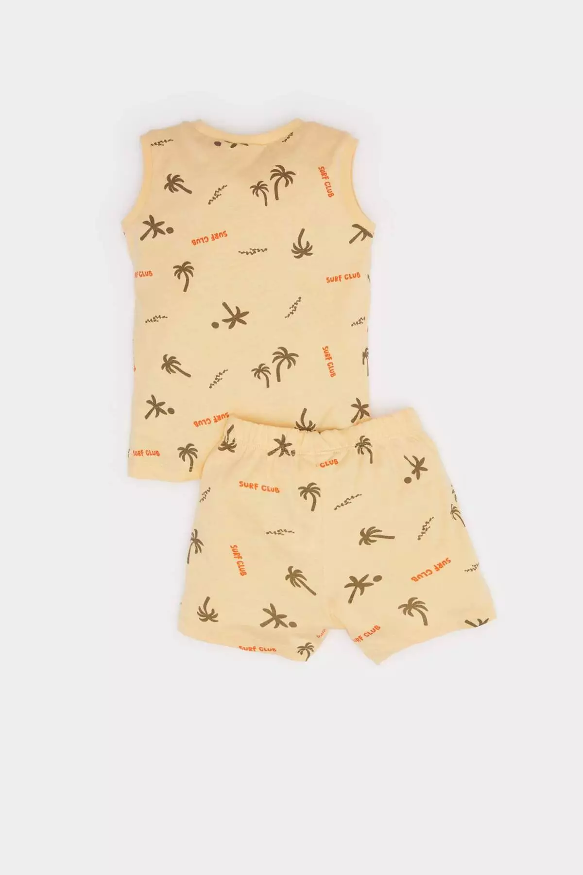 Baby Boy 2-Piece Set Palm Tree Patterned Tank Top Elastic Waist Shorts E8738A525Sm