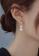 ZITIQUE silver Women's Diamond Embedded Flowers Huggie Earrings - Silver 19B51ACFFF8C17GS_2