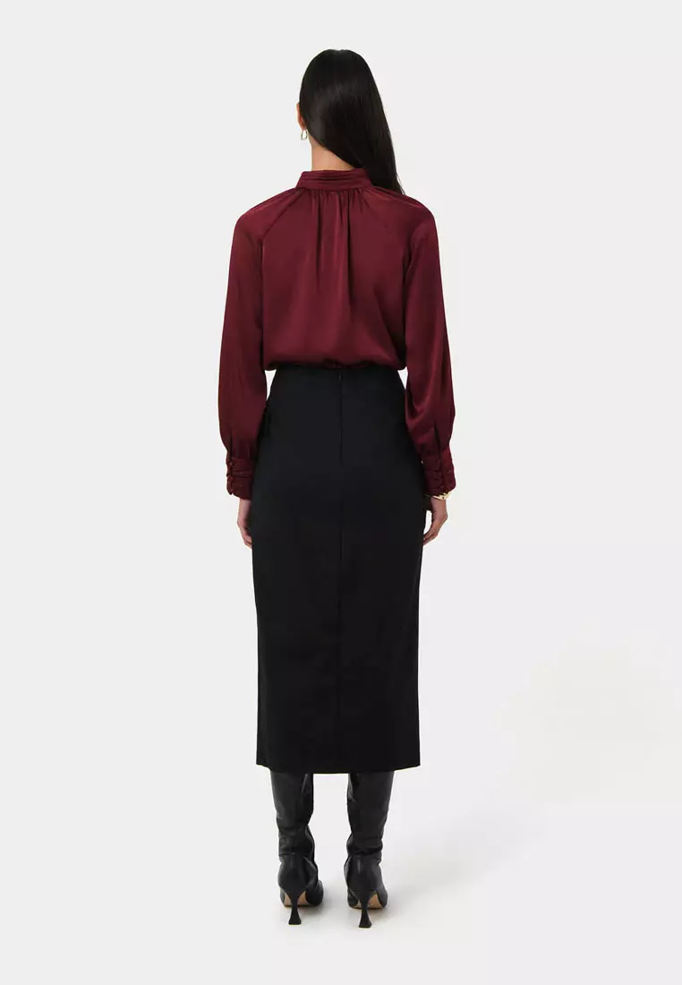 Abby Asymmetric Tailored Skirt