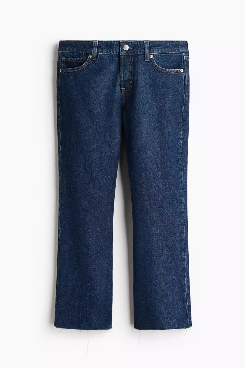 Bootcut Regular Waist Cropped Jeans