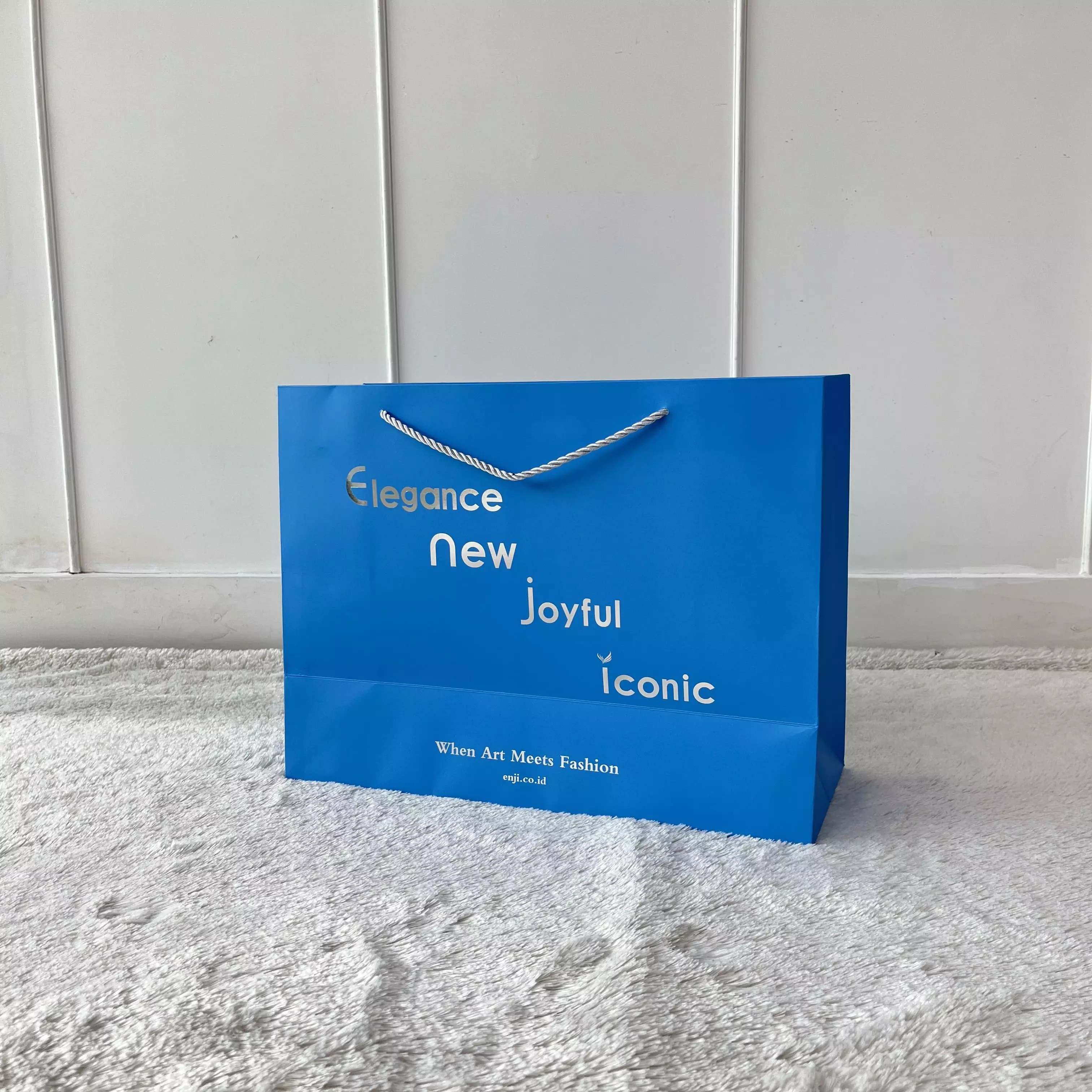 En-ji Paperbag - Bluesilver [Packaging Tas]