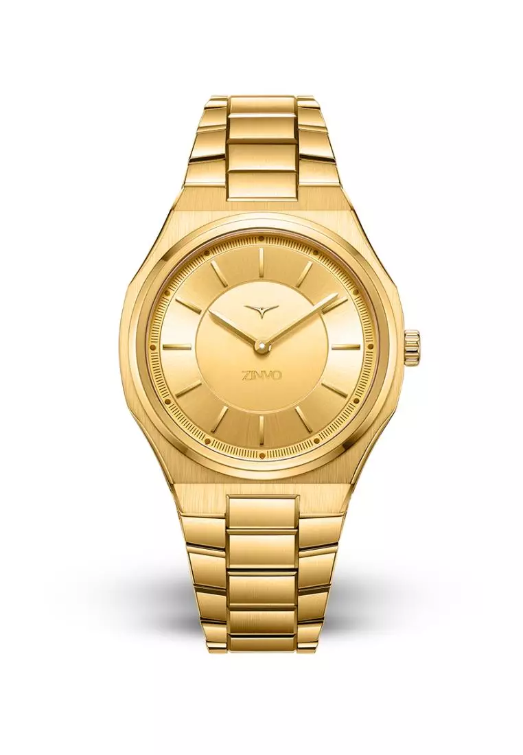 Jam Tangan Wanita Analog Zinvo Zealous Gold