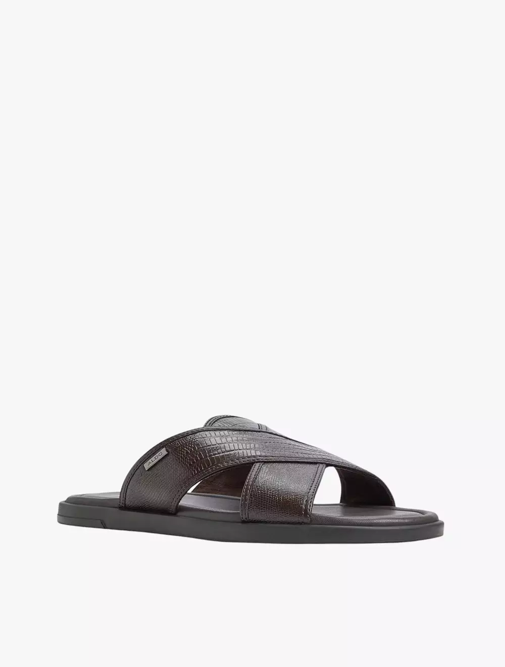 Aldo Olino Flat Sandals - Dark Brown