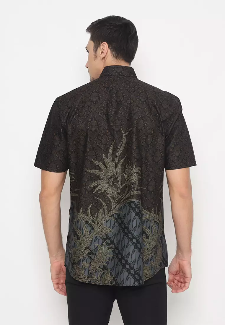 My Aksa batik Pria Kemeja Pendek Rony Raysa