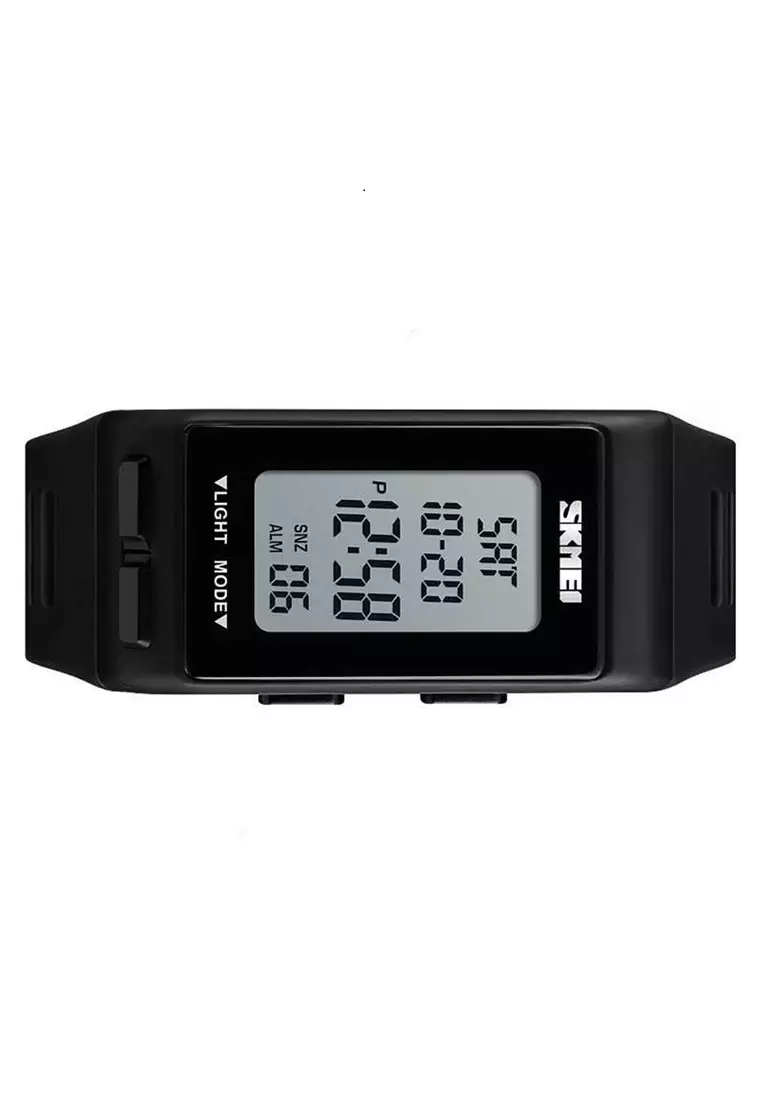 Jam Tangan Digital Sporty LED Waterproof 30m Strap Tali Material PU LK90 ORIGINAL