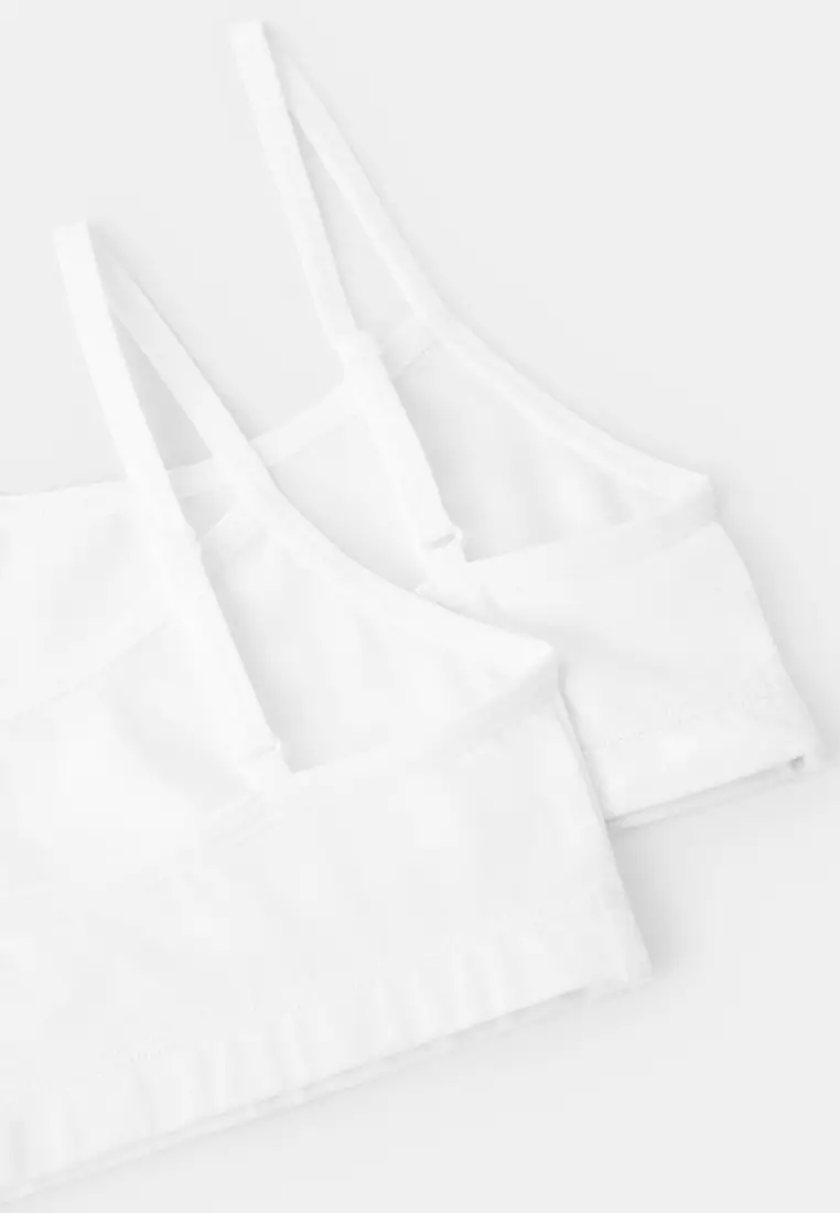 2-Pack Cotton Bandeau Bras