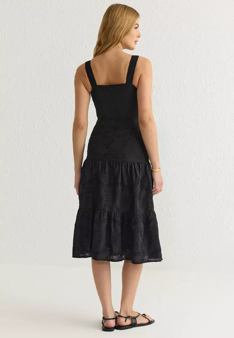 Open Embroidery Dress