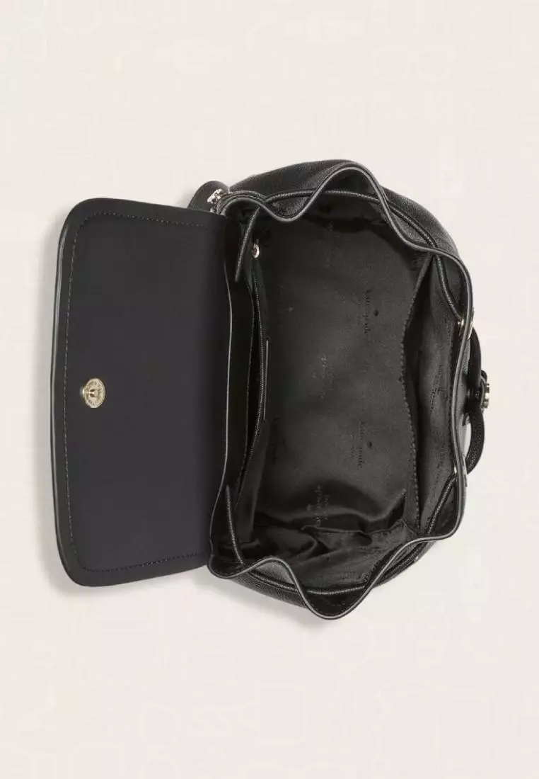 Kate Spade Rosie Medium Flap Backpack Black