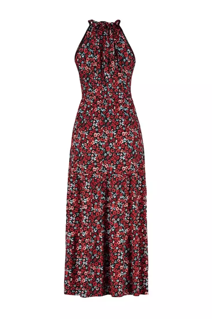 Buy Trendyol Floral Halter Neck Dress 2024 Online | ZALORA Singapore