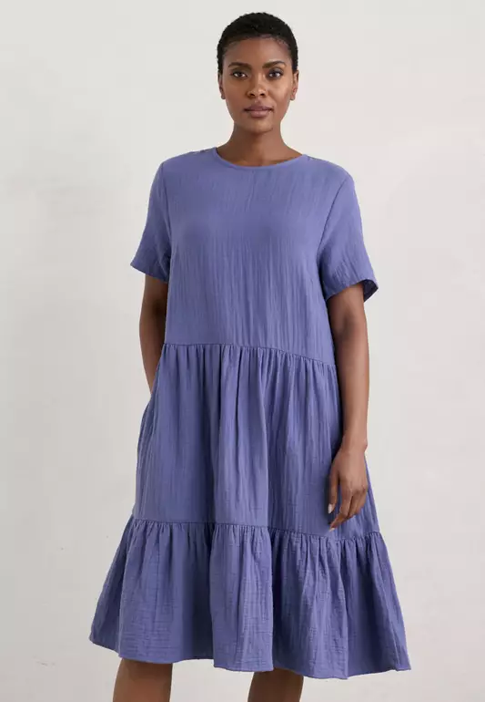 Seasalt Cornwall Blue Pebble Comb Dress