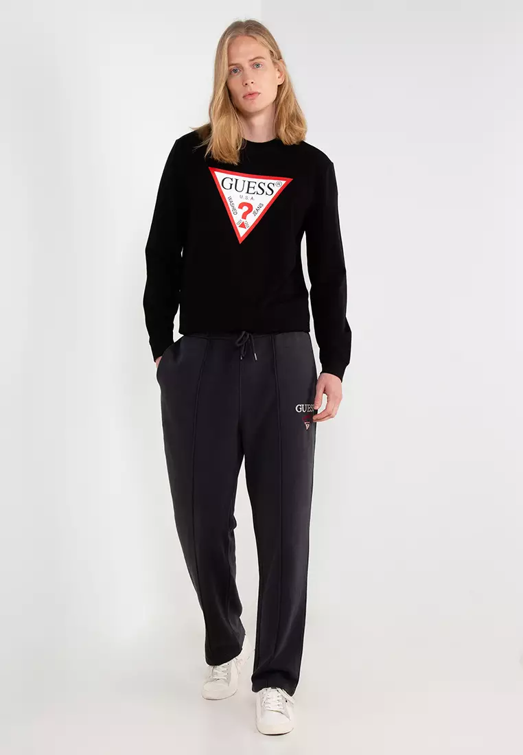 Guess triangle sweatshirt sale