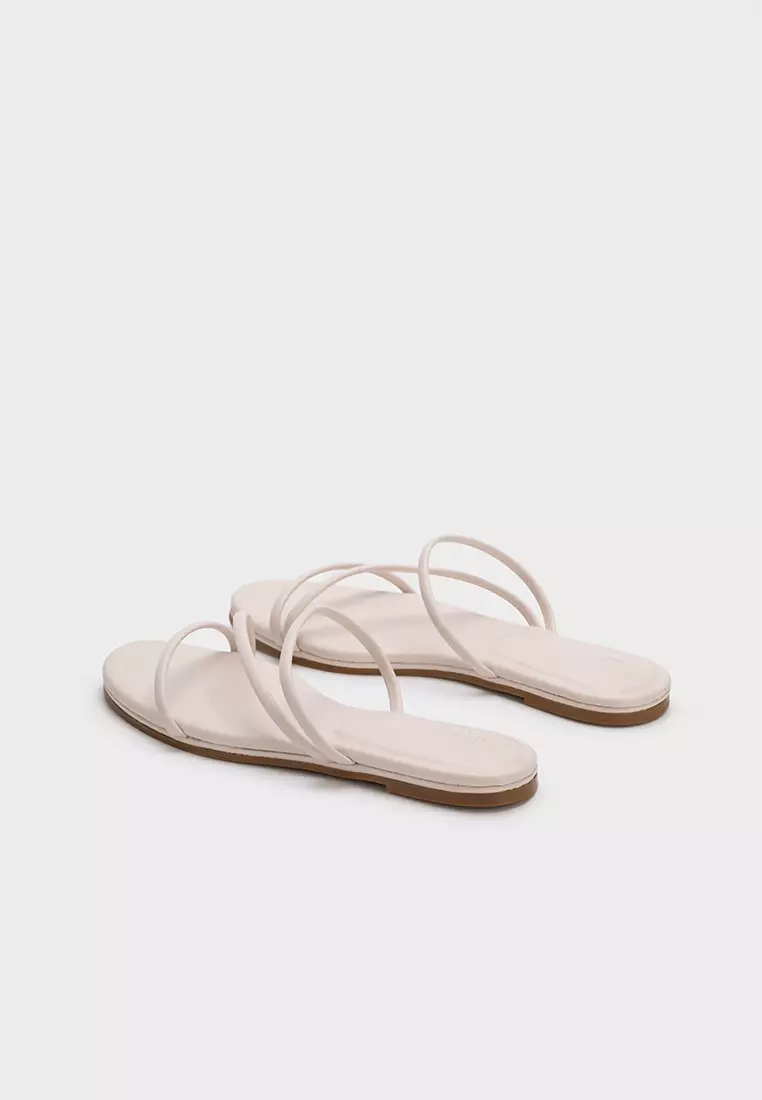 STRAPPY FLAT SLIDES WITH CLOUDFOAM INSOLE