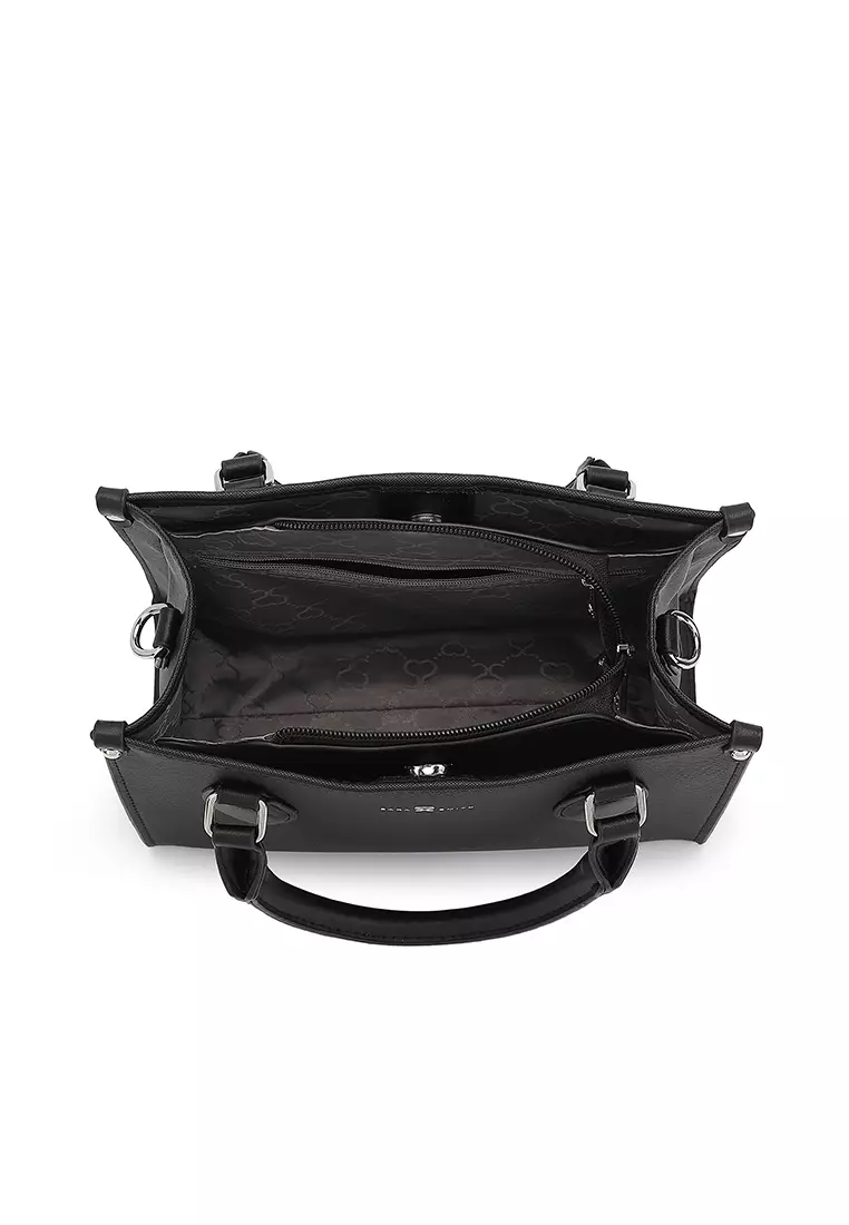 Women's Top Handle Bag / Sling Bag / Crossbody Bag - Black