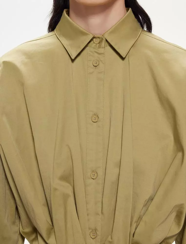 JNBY Women's Waist-Cinched Long Sleeve Shirt