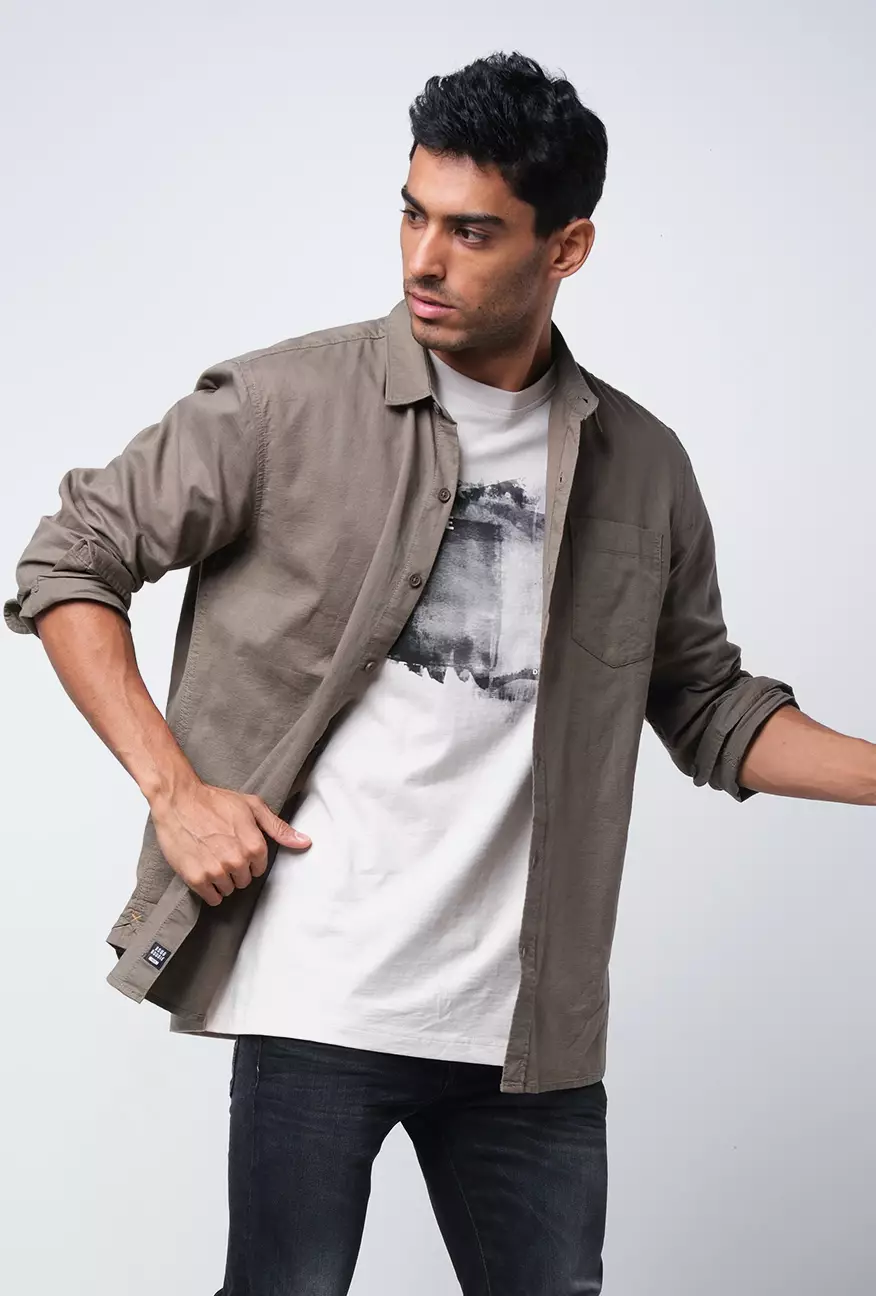 Kemeja Pria Ottoman Green Army