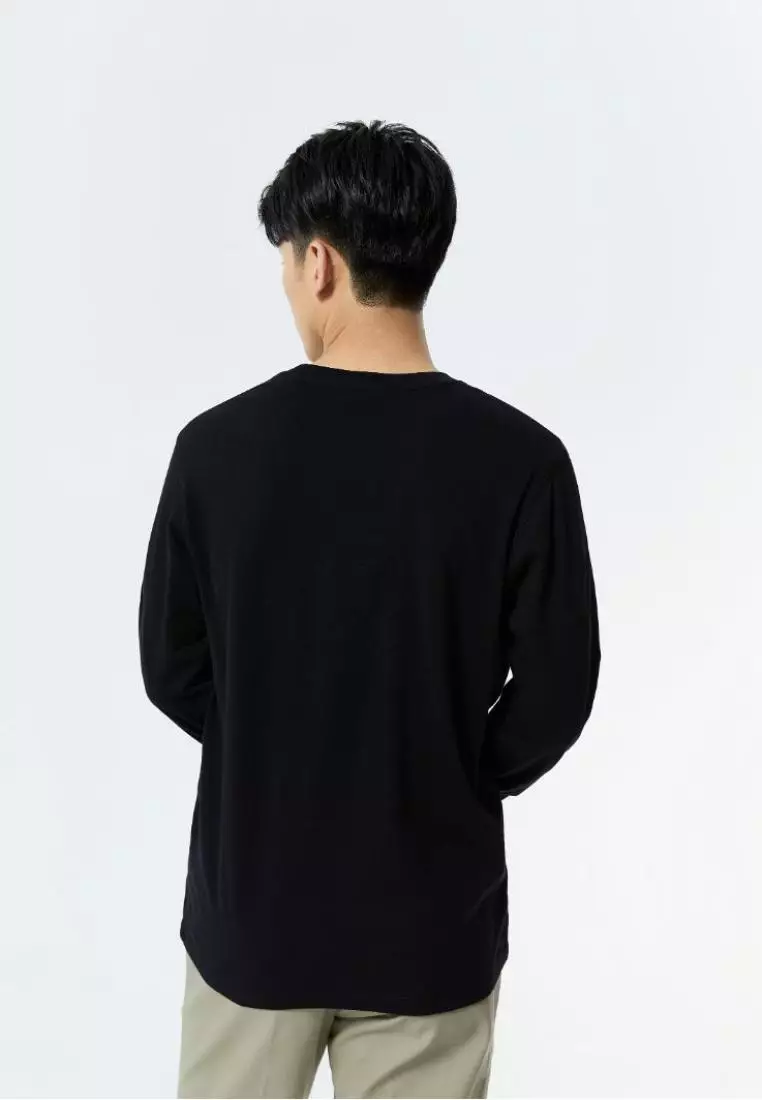 Dickies Small Embroidery Logo Long Sleeve Tee DK010983BLK