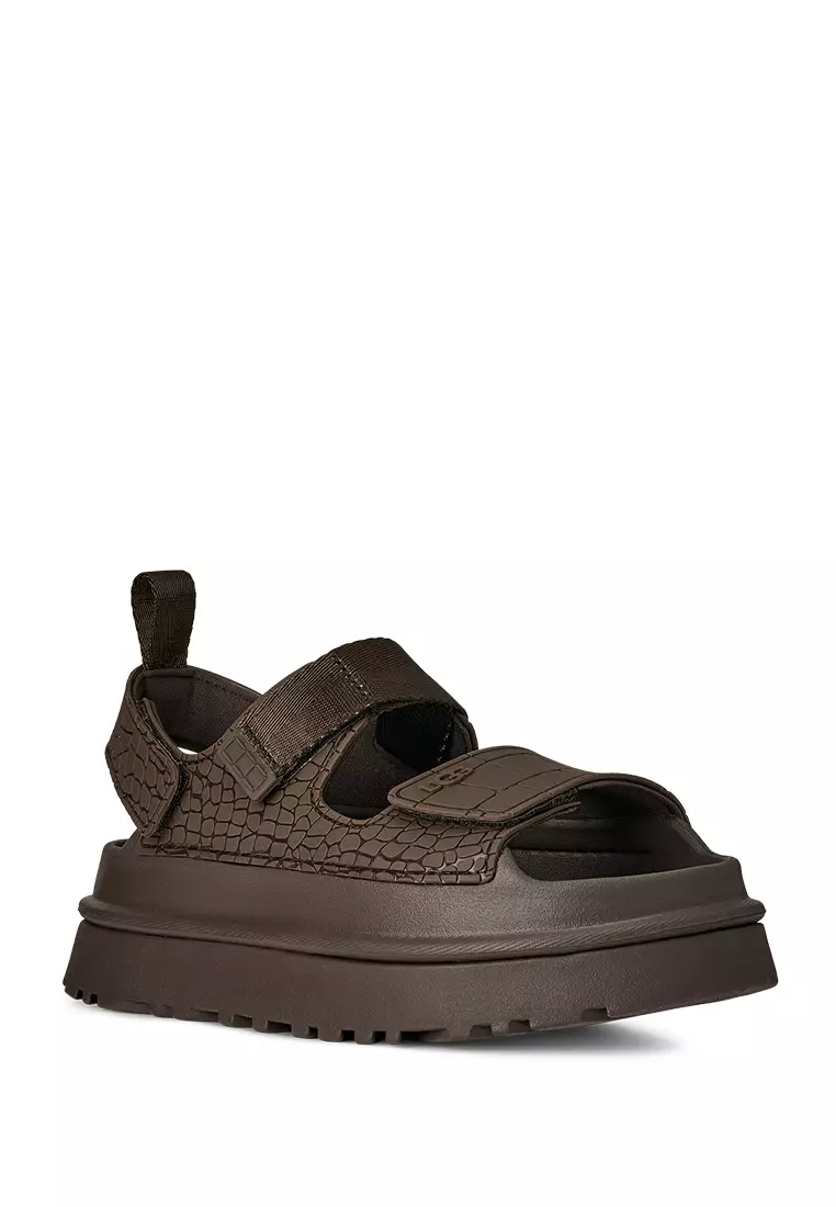 Women's GoldenGlow Embossed Sandal - Dense Smoke (1175311-DNSS)
