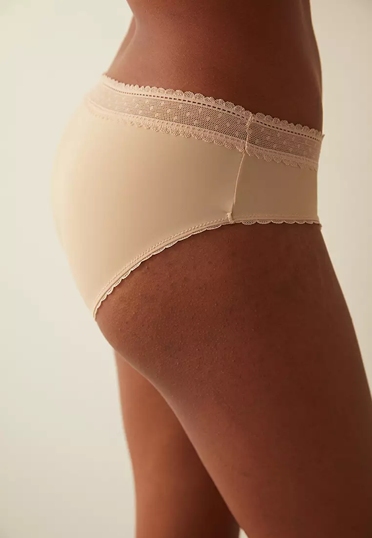 Buy Penti Lace Detail Slip Panties in Beige 2024 Online