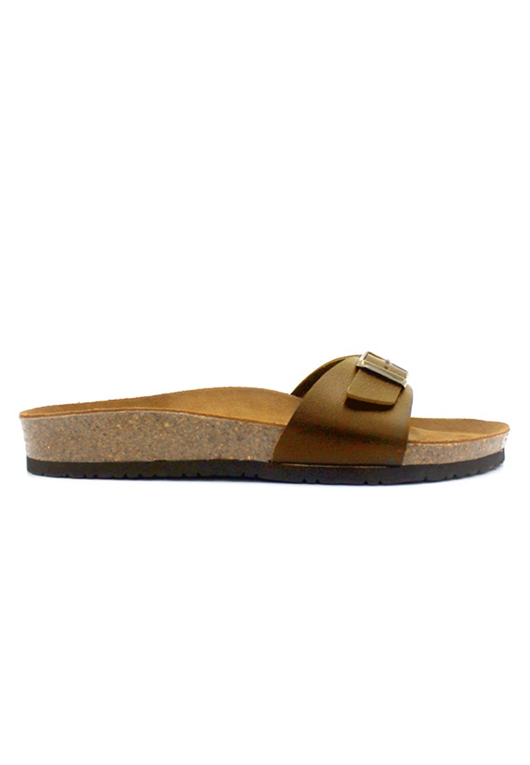 Lyon - Camel Leather Sandals & Flip Flops