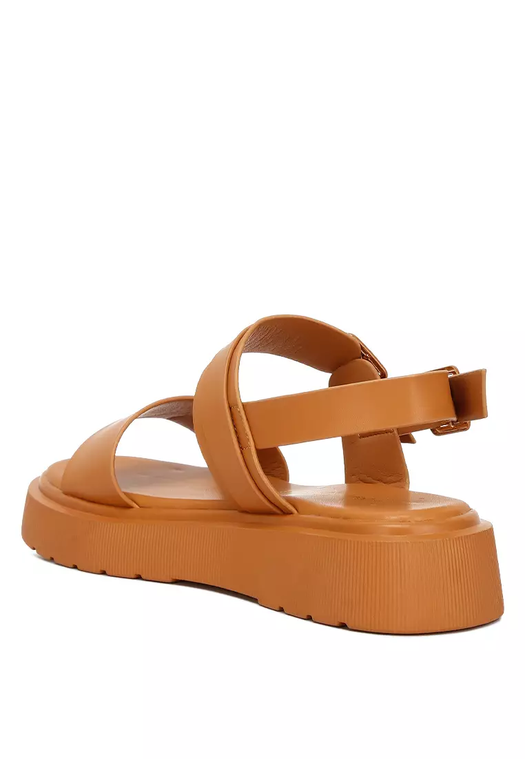 Tan Chunky Sandals
